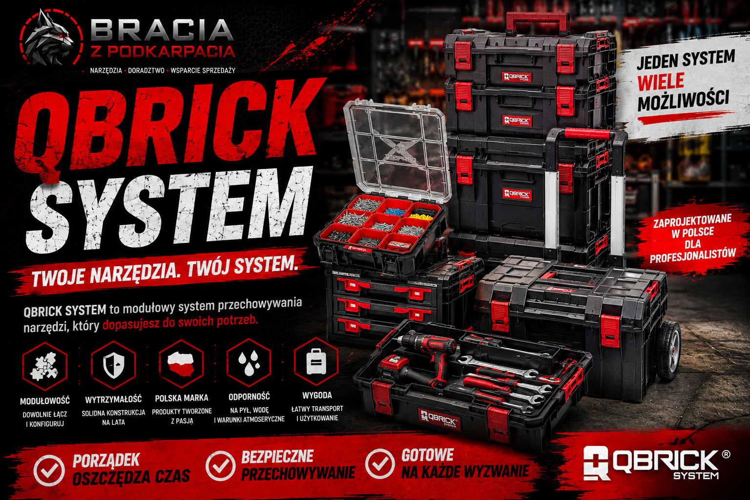 SKRZYNKI: QBRICK SYSTEM – polski sposób na organizację narzędzi